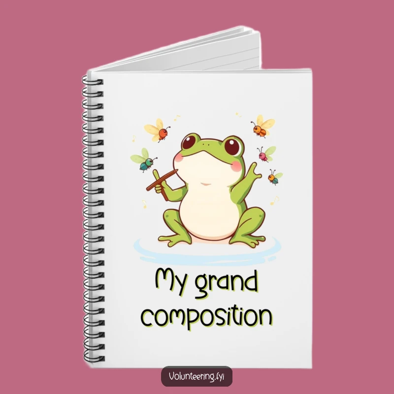 Funny Kawaii Frog Conductor Notebook: Compose Your Ideas with a Maestro, Great Funny Gift