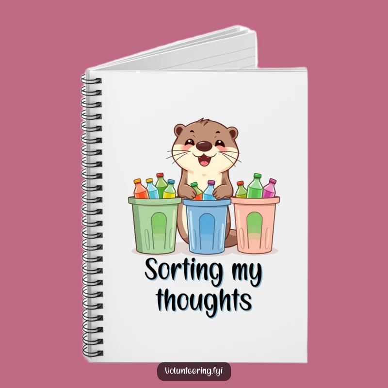 Funny Otter Eco Journal: Sort Your Thoughts with Recycling Fun