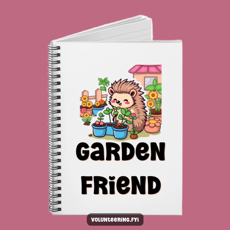 Funny Hedgehog Garden Notebook: Jot Down Ideas with Spiky, Green Brilliance