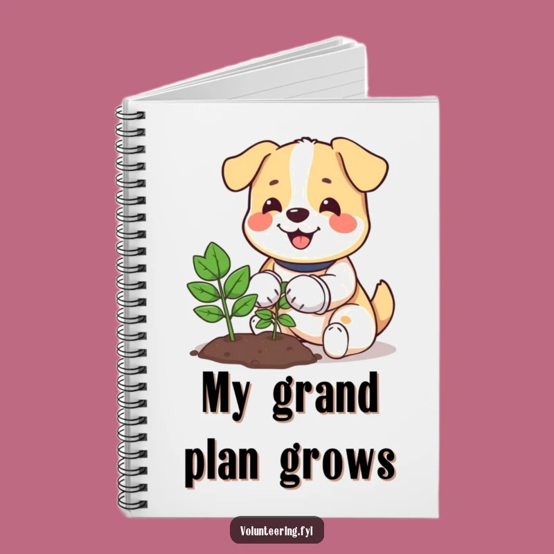 Funny Dog Planting Notebook: Jot Down Ideas with a Happy Gardener Pup!