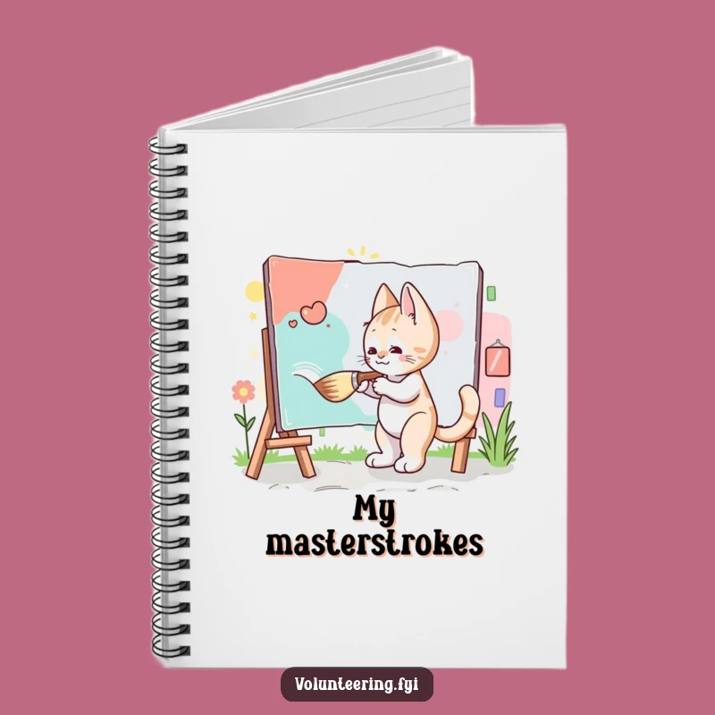 Funny Kitten Artist Notebook: Mural Ideas - Hilarious Journal for Art Lovers, Gift