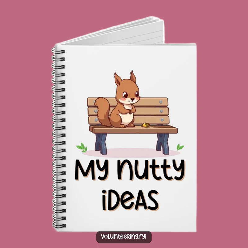 Funny Squirrel Cleaning Notebook: Jot Down Your Tidy Ideas