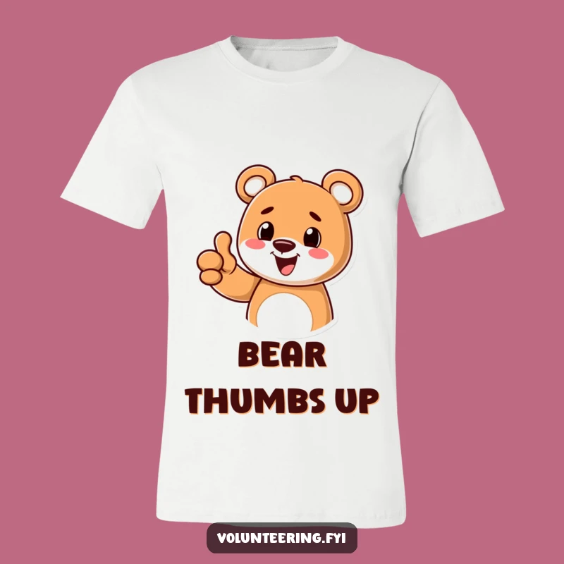 Funny Bear Thumbs Up T-Shirt: Spread Positivity with Style!