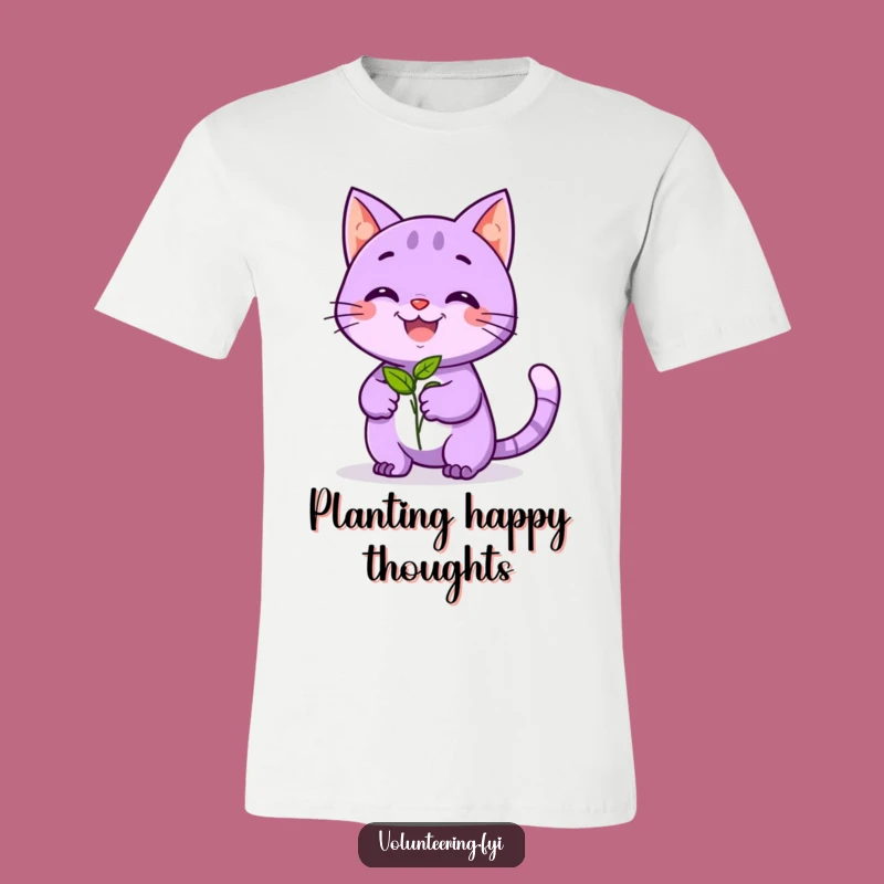 Funny Cat Gardener T-Shirt - Hilarious Plant Lover Graphic Tee Gift