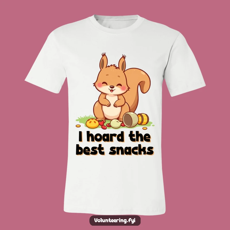 Funny Squirrel Picnic T-Shirt: Playful Critter Tee, Your Next Funny Gift
