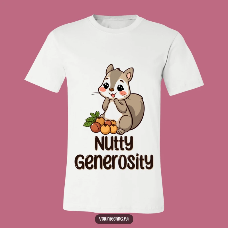 Funny Squirrel Sharing T-Shirt: Wear Your Generosity with Nutty Humor