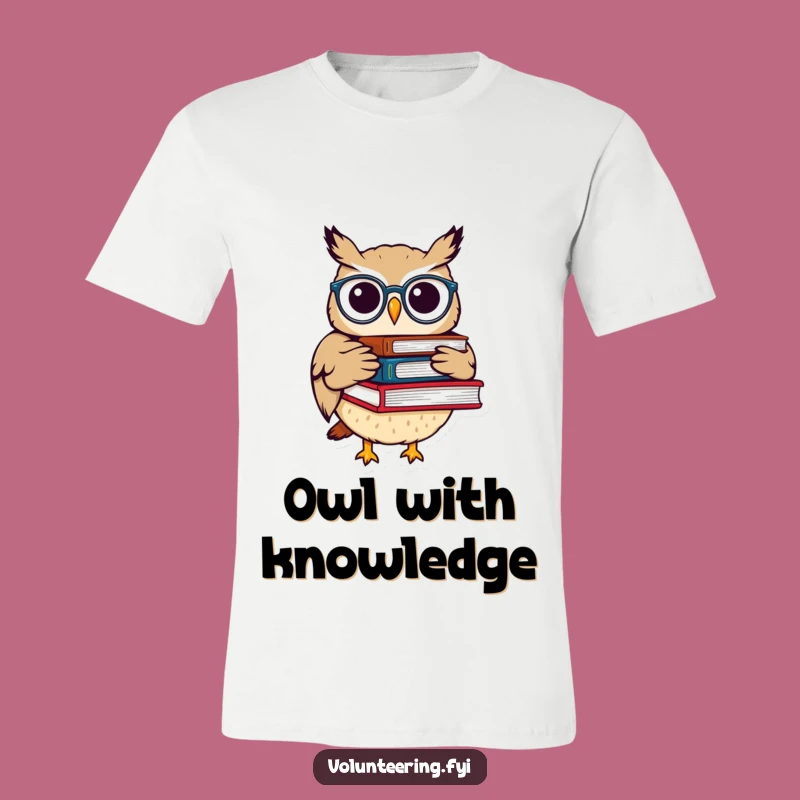 Funny Owl Books T-Shirt: Get Your Read On with Style!