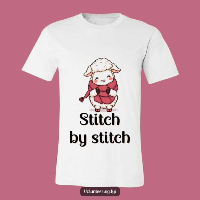 Funny Sheep Knitting T-Shirt: Wearable Humor for Cozy Souls and Crafters