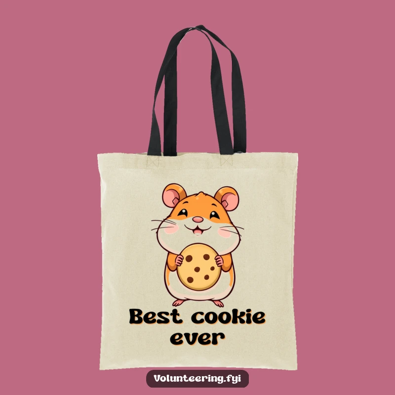 Funny Hamster Cookie Tote Bag: Carry Your Treats with Adorable Flair