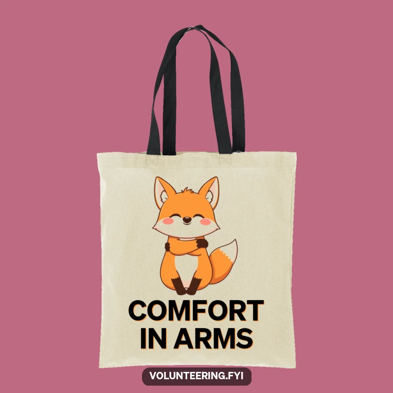 Funny Fox Tote Bag: Carry Your Essentials with Warmth and Humorous Charm