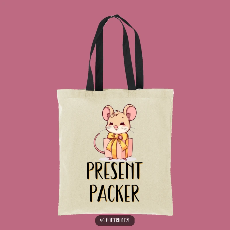 Funny Mouse Gift Tote Bag: Carry Your Presents Hilariously
