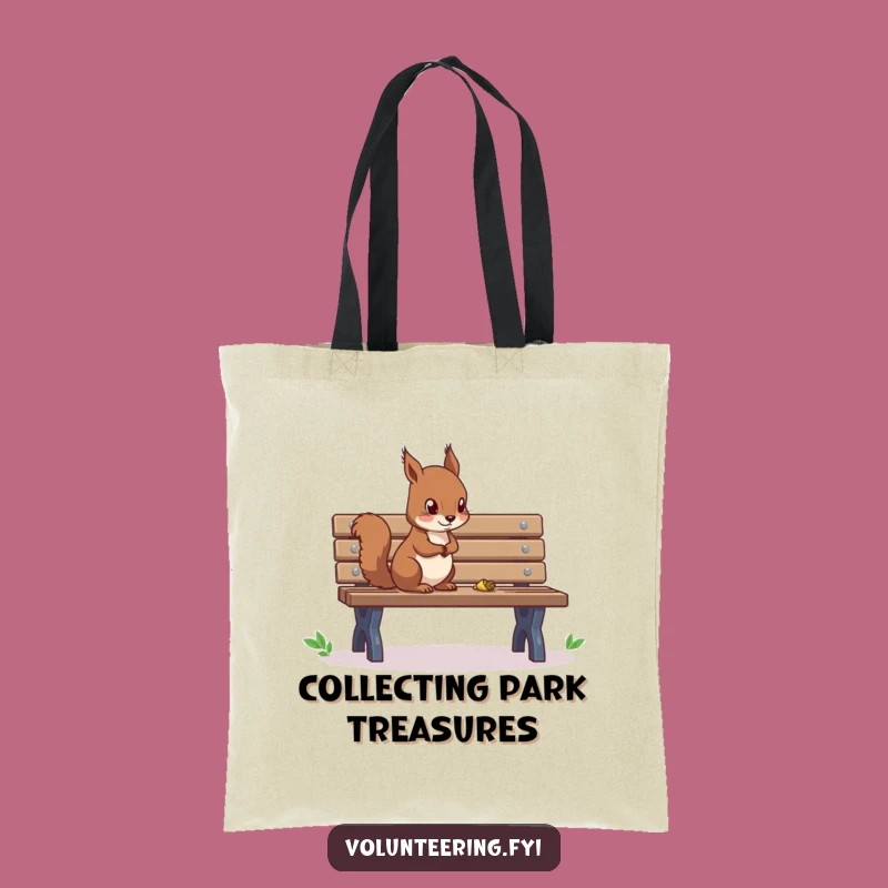 Funny Squirrel Cleaning Tote Bag: Carry Your Essentials with Eco-Pride