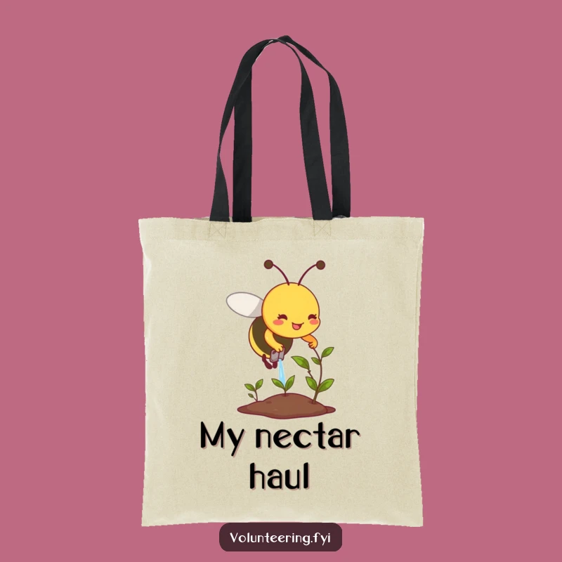 Funny Bee Plant Care Tote Bag - Stylish & Humorous Garden Accessory