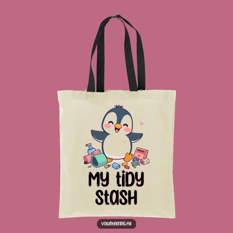Funny Penguin Tote Bag: Carry Your Organization with Pride, Gift