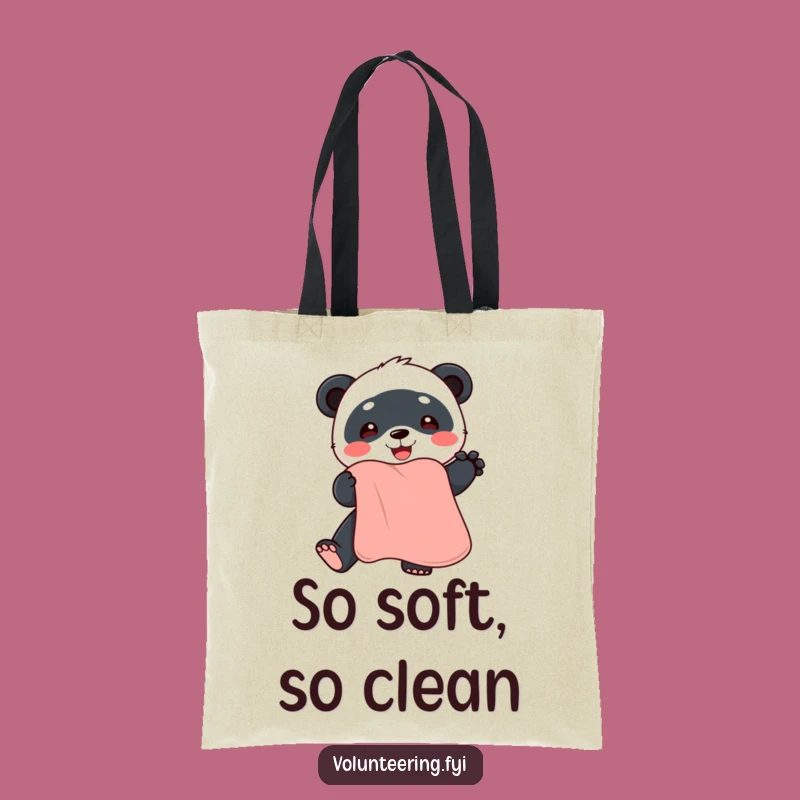 Funny Panda Tote Bag: Carry Your Essentials with Adorable Charm and Humor